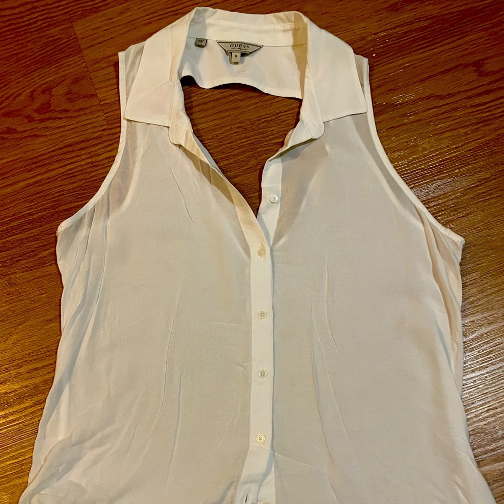 White guess tank top